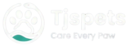 Logo of Tjspets with a paw print icon on a white background