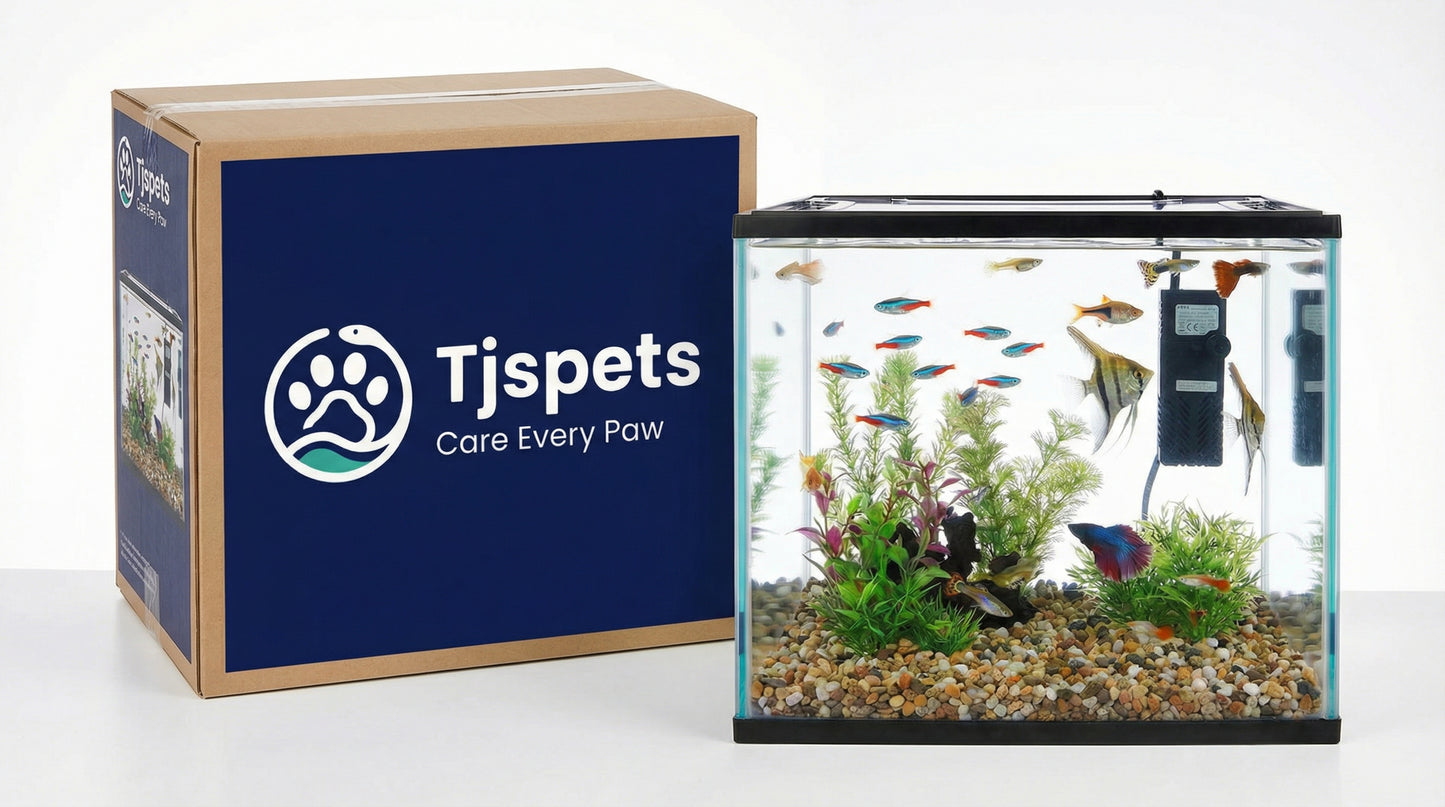 Starter Fish Aquarium with Filter & Safety Lid