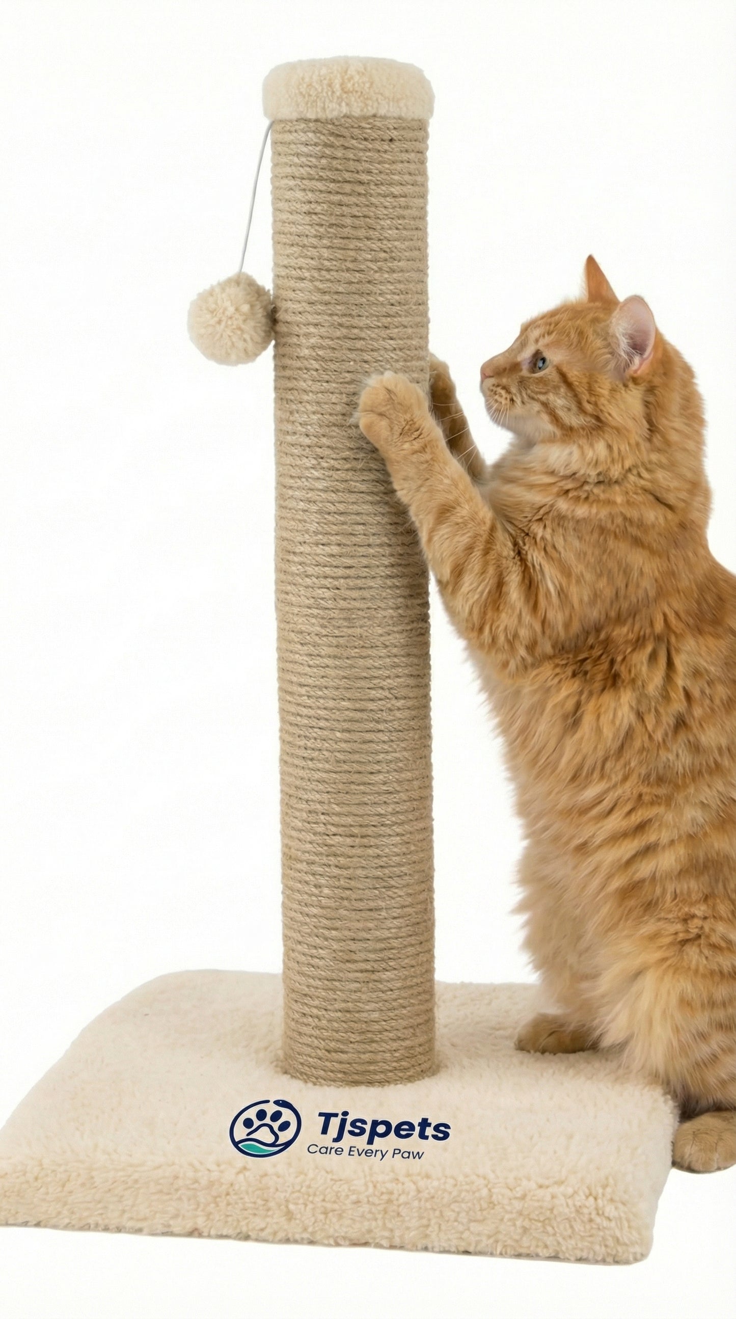 Cat Scratch Post with Hanging Toy